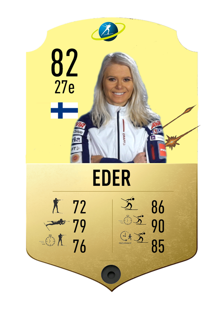 Mari Eder - Final normal card 2021-2022 - Biathlon Cards