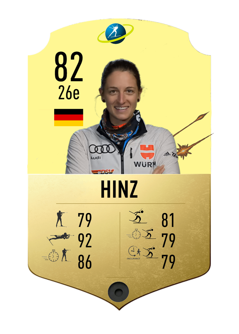 Vanessa Hinz - Final normal card 2021-2022 - Biathlon Cards