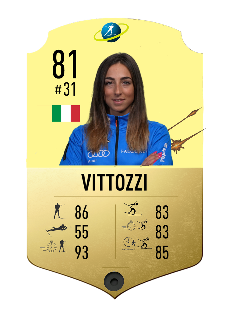 Lisa Vittozzi - Final normal card 2021-2022 - Biathlon Cards