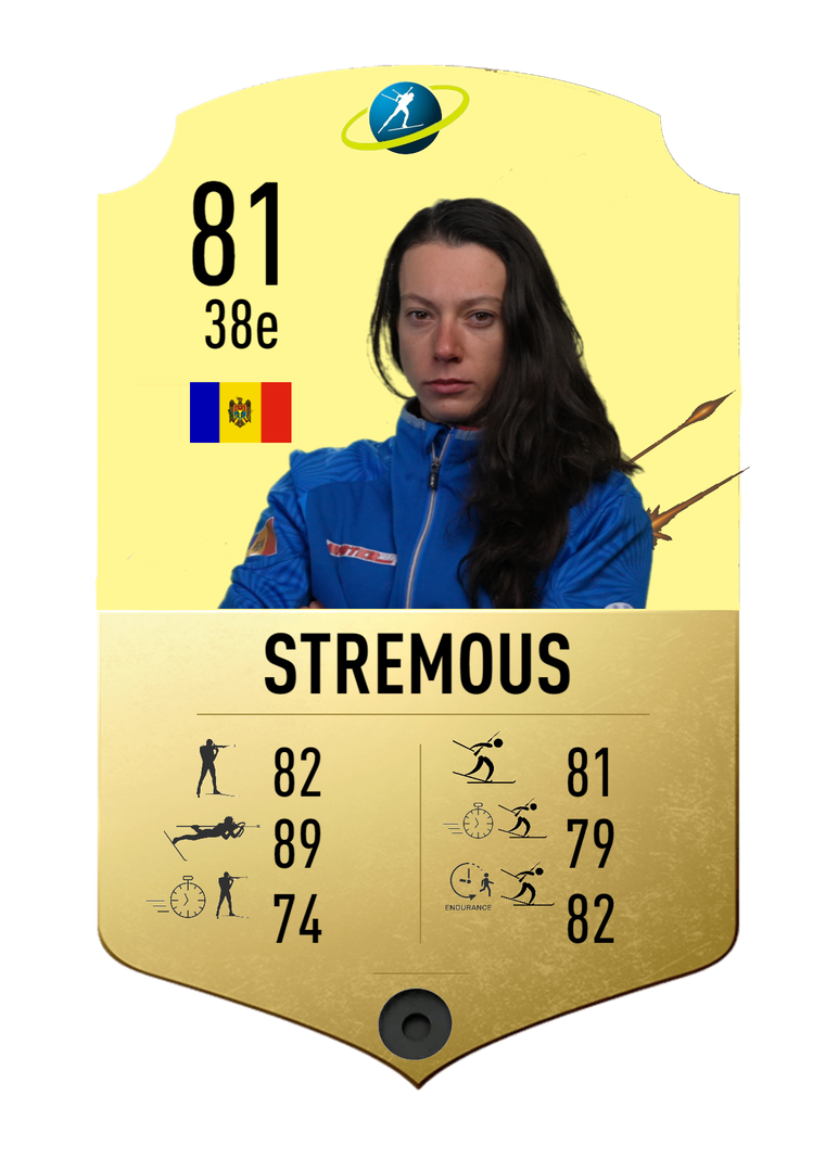 Alina Stremous - Final normal card 2021-2022 - Biathlon Cards