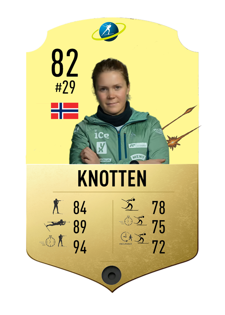 Karoline Knotten - Final normal card 2021-2022 - Biathlon Cards