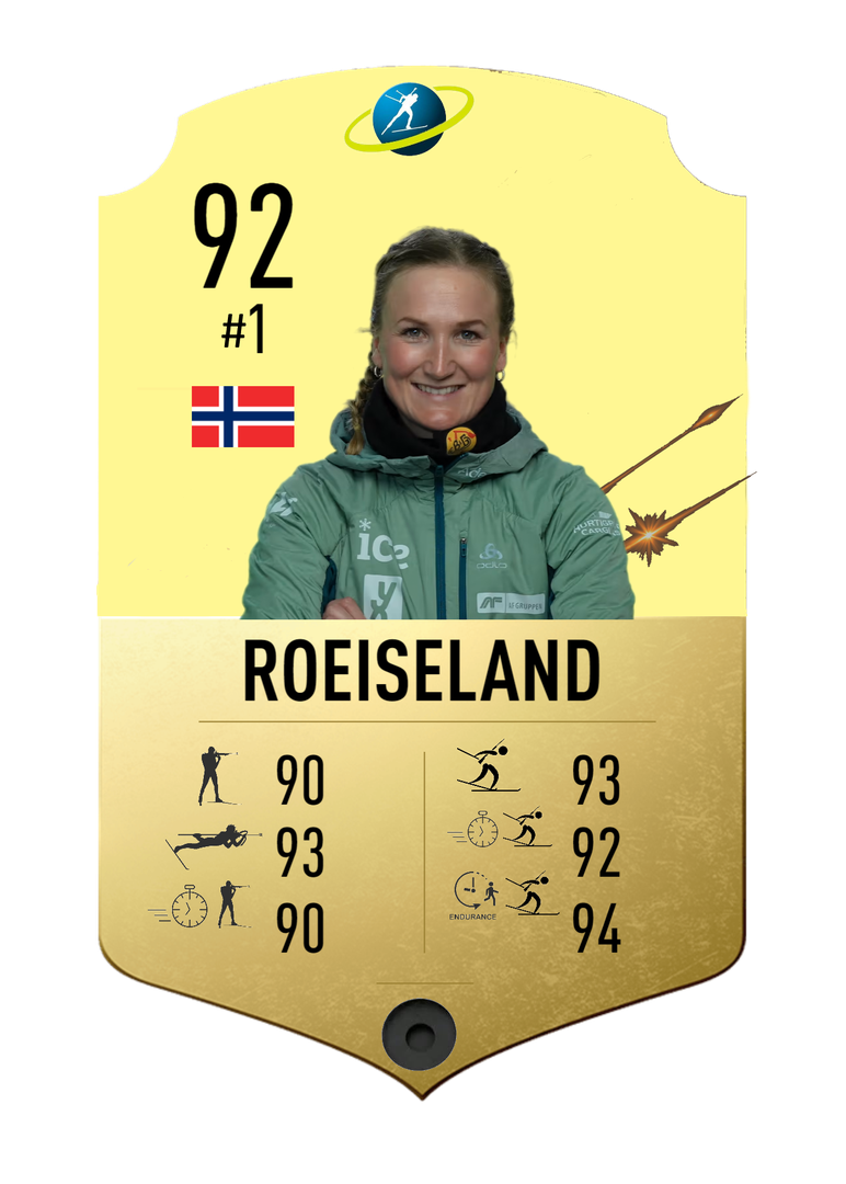 Marte Olsbu Roeiseland - Final normal card 2021-2022 - Biathlon Cards