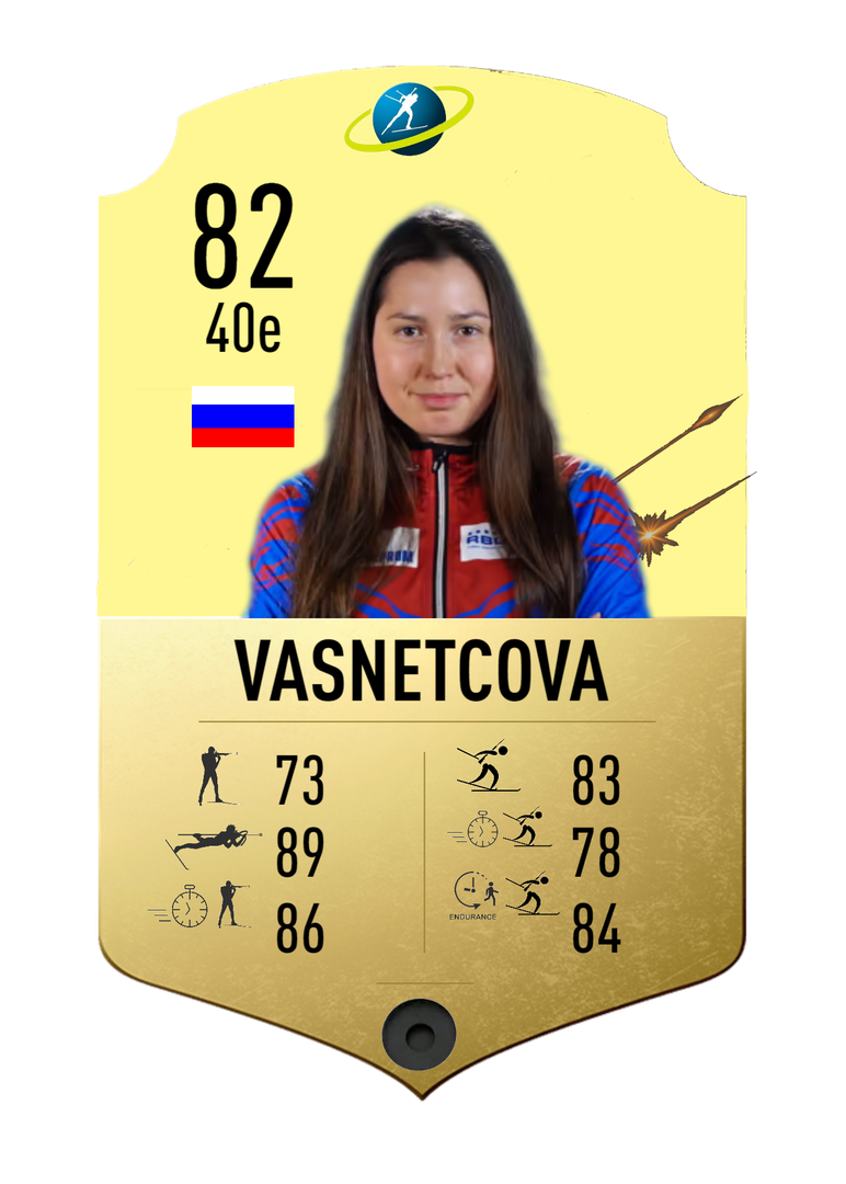 Valeriia Vasnetcova - Final normal card 2021-2022 - Biathlon Cards