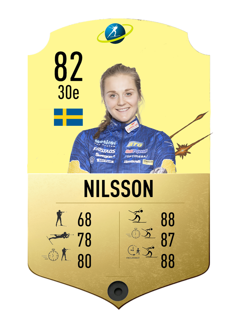 Stina Nilsson - Final normal card 2021-2022 - Biathlon Cards