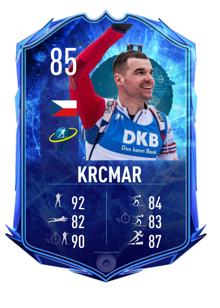 Michal Krcmar - Card Twitter Community Winner 2022-2023 - Biathlon Cards