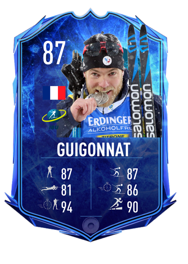 Antonin Guigonnat - Card Twitter Community Winner 2022-2023 - Biathlon Cards