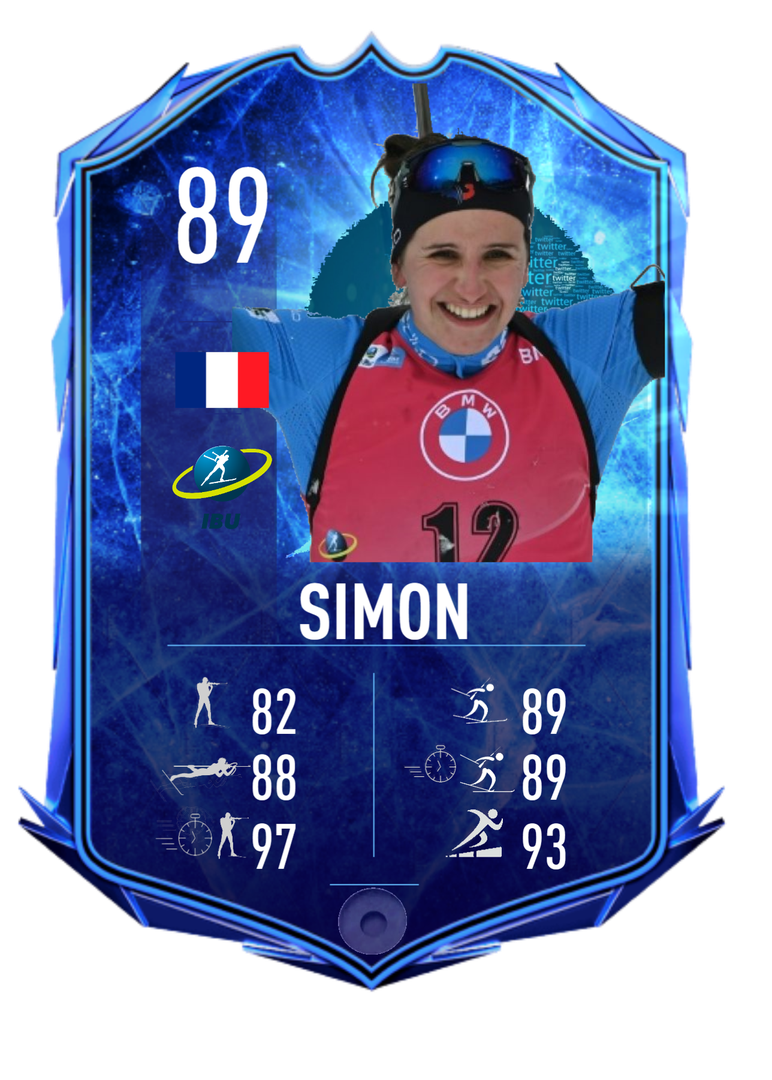 Julia Simon - Card Twitter Community Winner 2022-2023 - Biathlon Cards