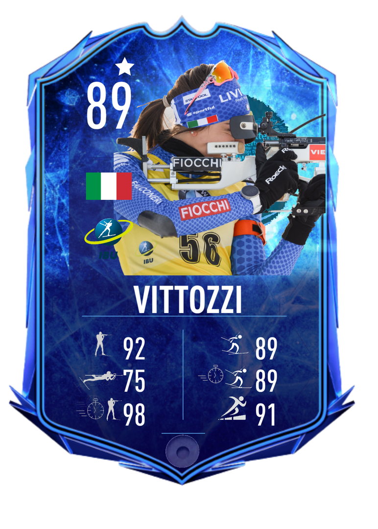 Lisa Vittozzi - Card Twitter Community Winner 2022-2023 - Biathlon Cards