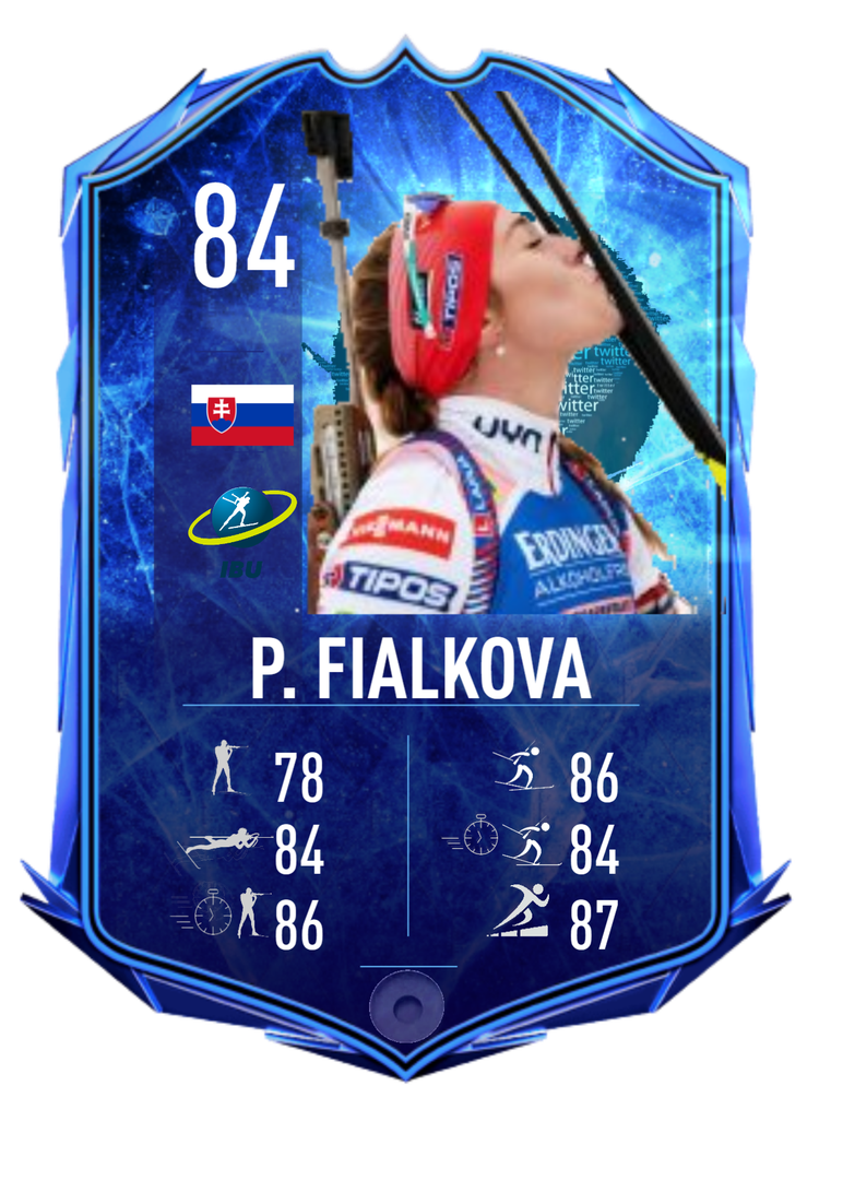 Paulina Fialkova - Card Twitter Community Winner 2022-2023 - Biathlon Cards