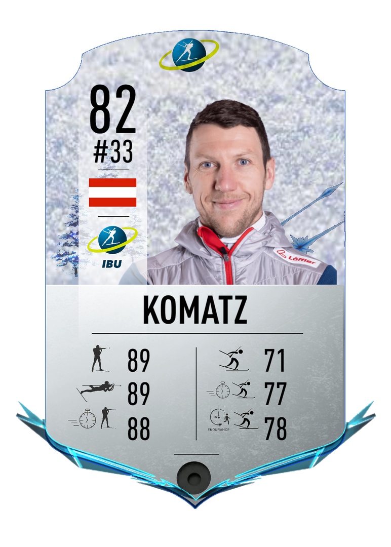 David Komatz - Final normal card 2022-2023 - Biathlon Cards