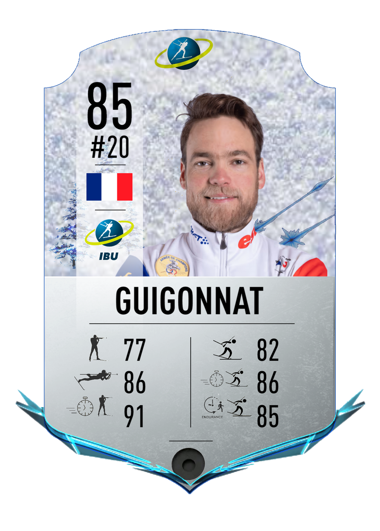 Antonin Guigonnat - Final normal card 2022-2023 - Biathlon Cards