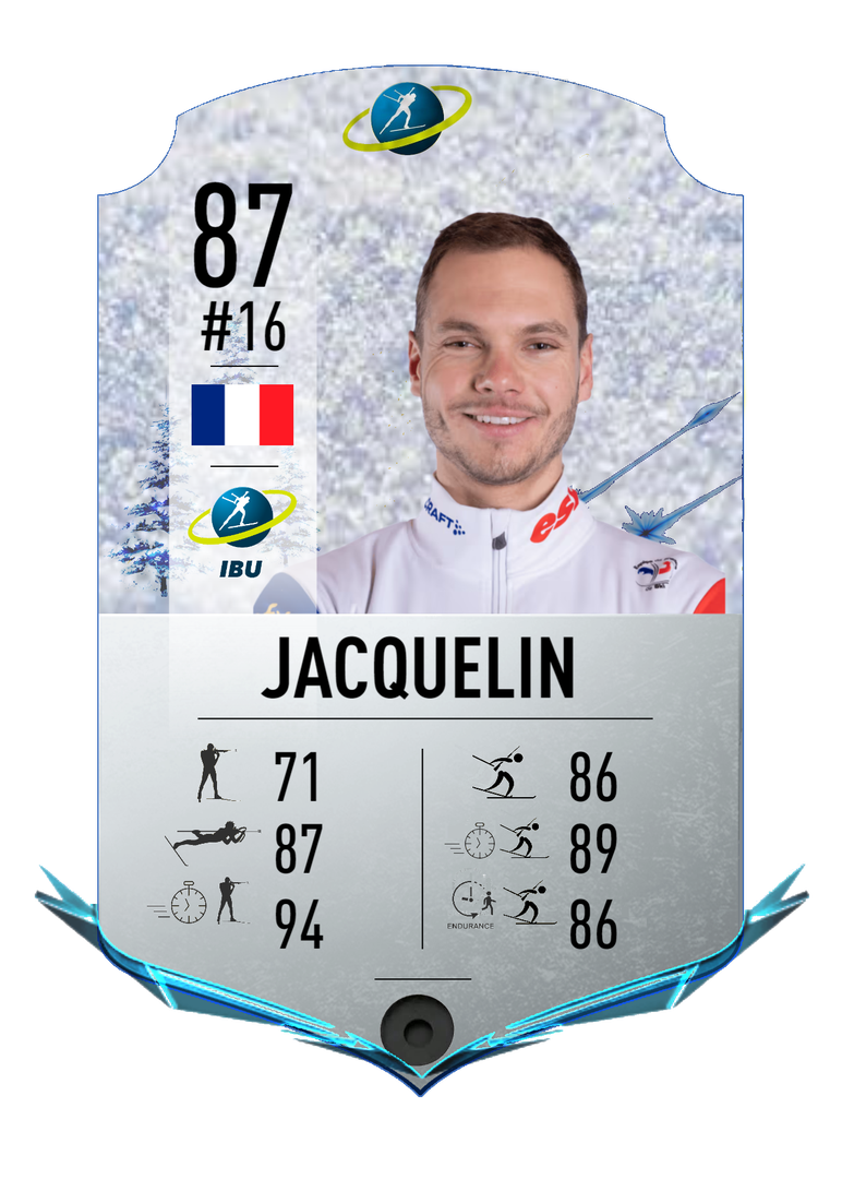 Emilien Jacquelin - Final normal card 2022-2023 - Biathlon Cards