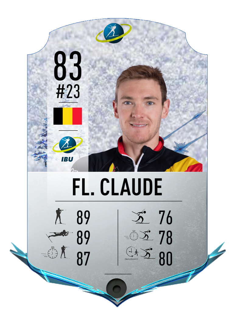 Florent Claude - Final normal card 2022-2023 - Biathlon Cards