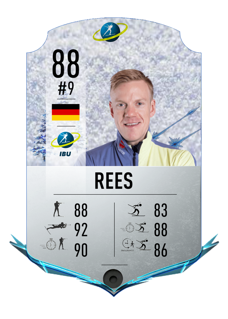 Roman Rees - Final normal card 2022-2023 - Biathlon Cards