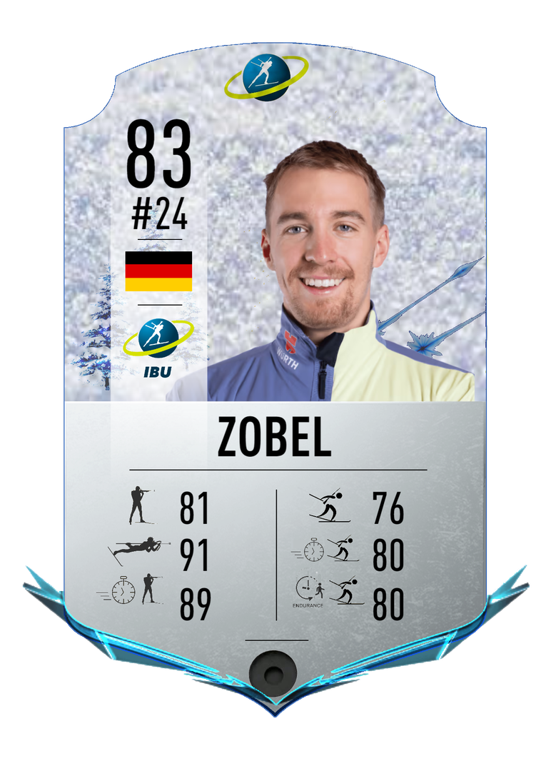 David Zobel - Final normal card 2022-2023 - Biathlon Cards