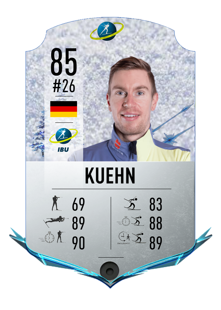 Johannes Kuehn - Final normal card 2022-2023 - Biathlon Cards