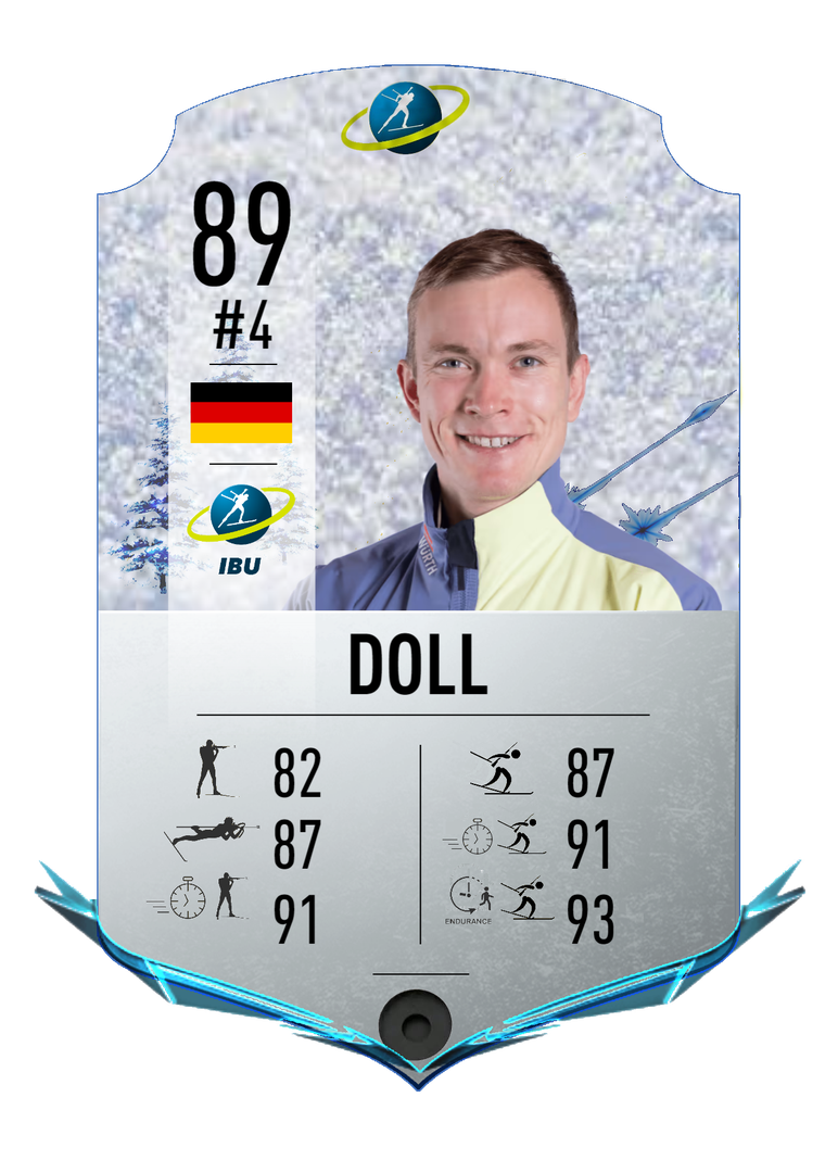 Benedikt Doll - Final normal card 2022-2023 - Biathlon Cards