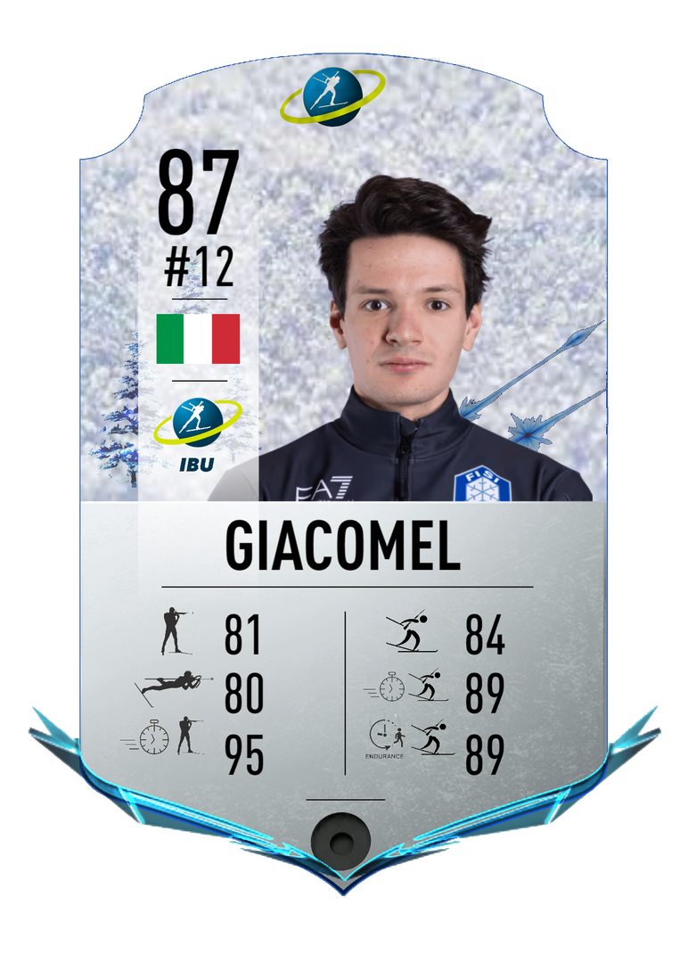 Tommaso Giacomel - Final normal card 2022-2023 - Biathlon Cards