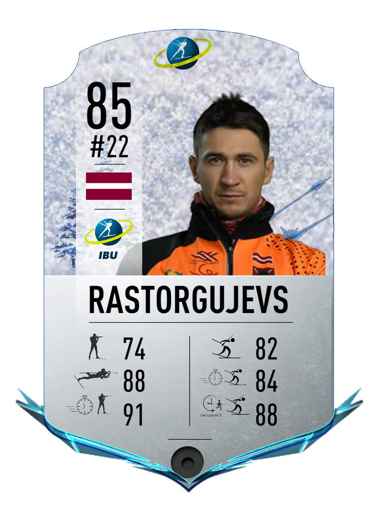 Andrejs Rastorgujevs - Final normal card 2022-2023 - Biathlon Cards