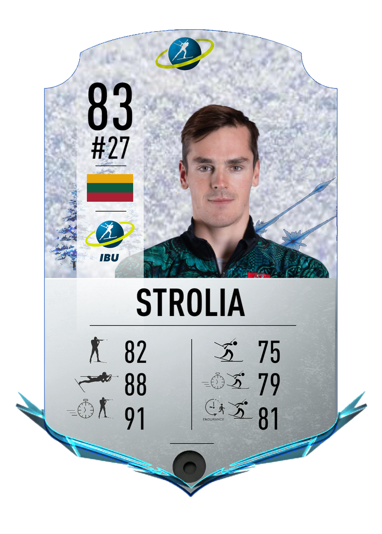 Vytautas Strolia - Final normal card 2022-2023 - Biathlon Cards