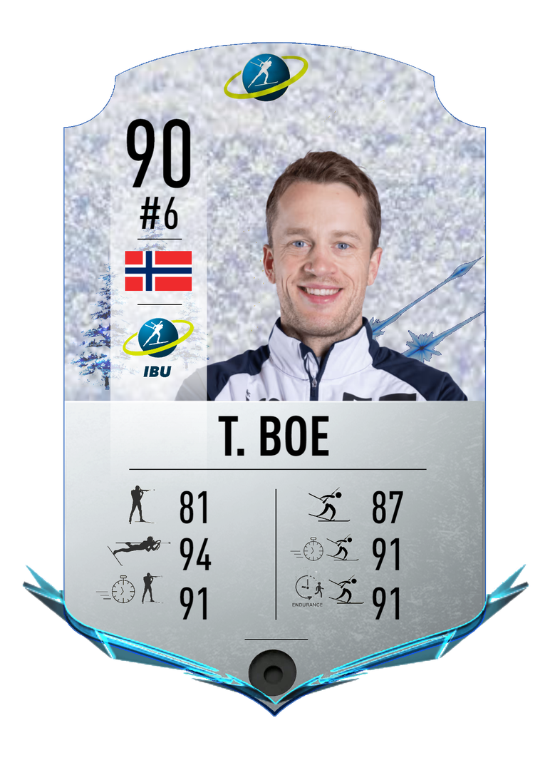 Tarjei Boe - Final normal card 2022-2023 - Biathlon Cards