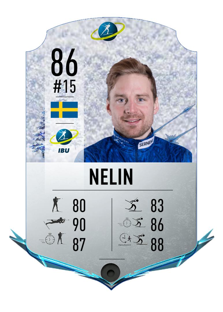 Jesper Nelin - Final normal card 2022-2023 - Biathlon Cards