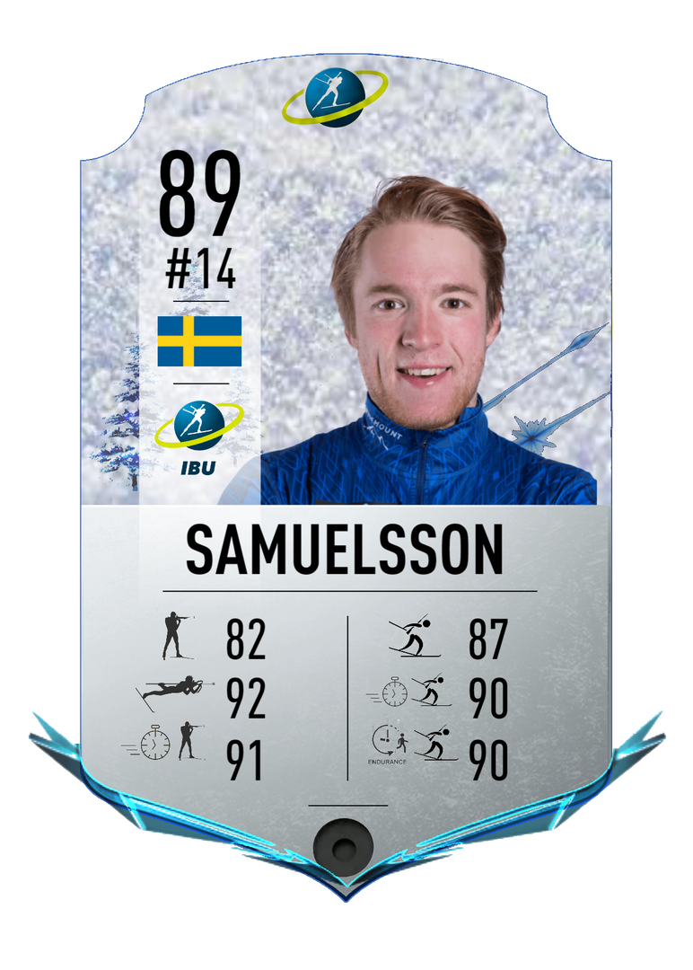 Sebastian Samuelsson - Final normal card 2022-2023 - Biathlon Cards