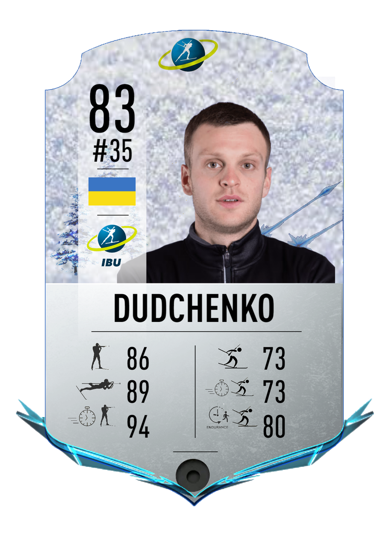 Anton Dudchenko - Final normal card 2022-2023 - Biathlon Cards