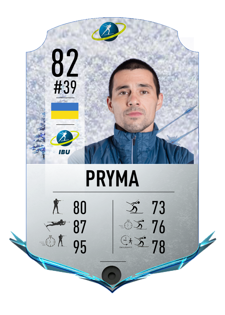 Artem Pryma - Final normal card 2022-2023 - Biathlon Cards