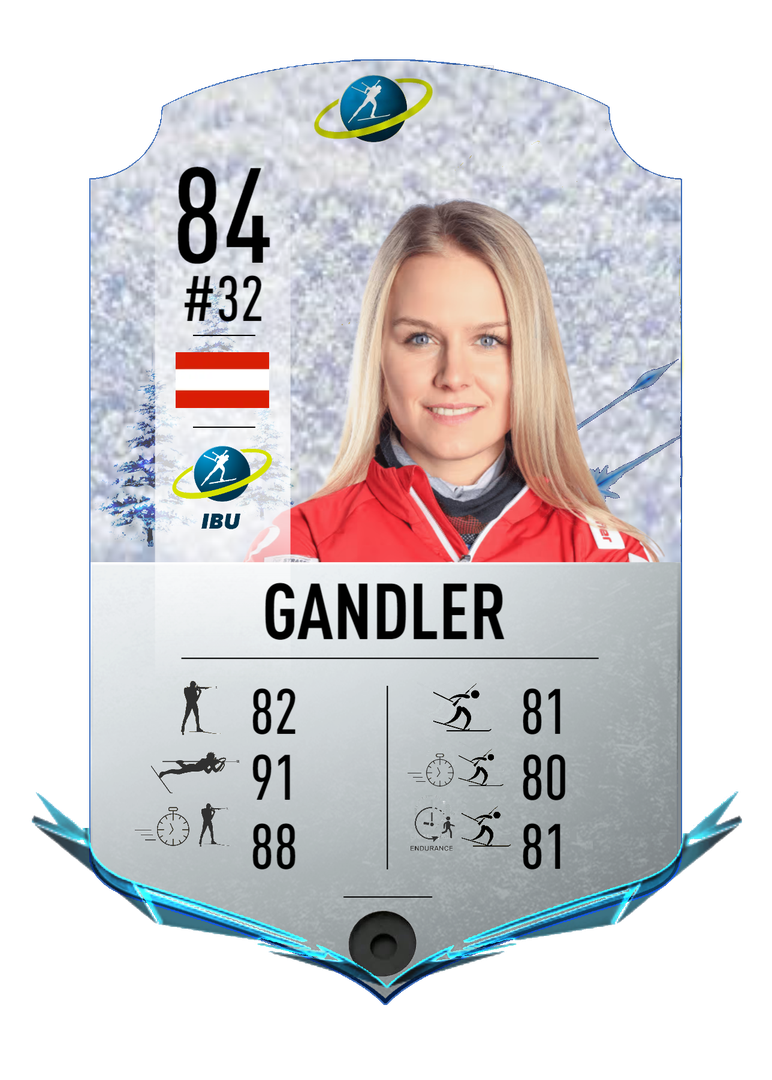 Anna Gandler - Final normal card 2022-2023 - Biathlon Cards