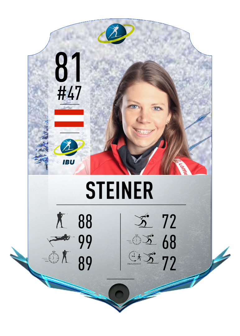 Tamara Steiner - Final normal card 2022-2023 - Biathlon Cards