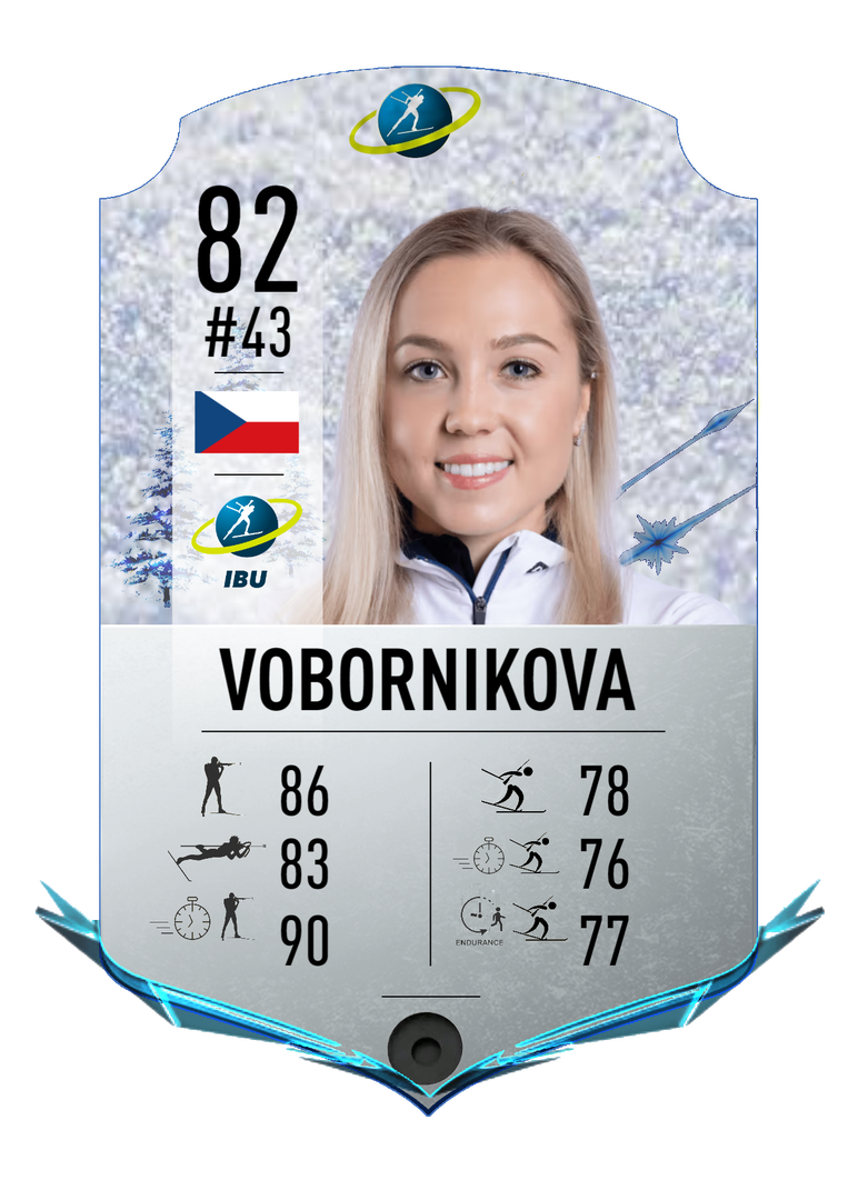 Tereza Vobornikova - Final normal card 2022-2023 - Biathlon Cards