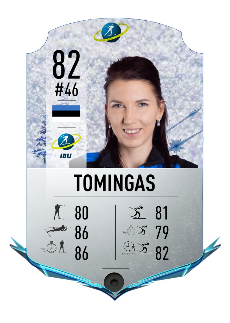 Tuuli Tomingas - Final normal card 2022-2023 - Biathlon Cards