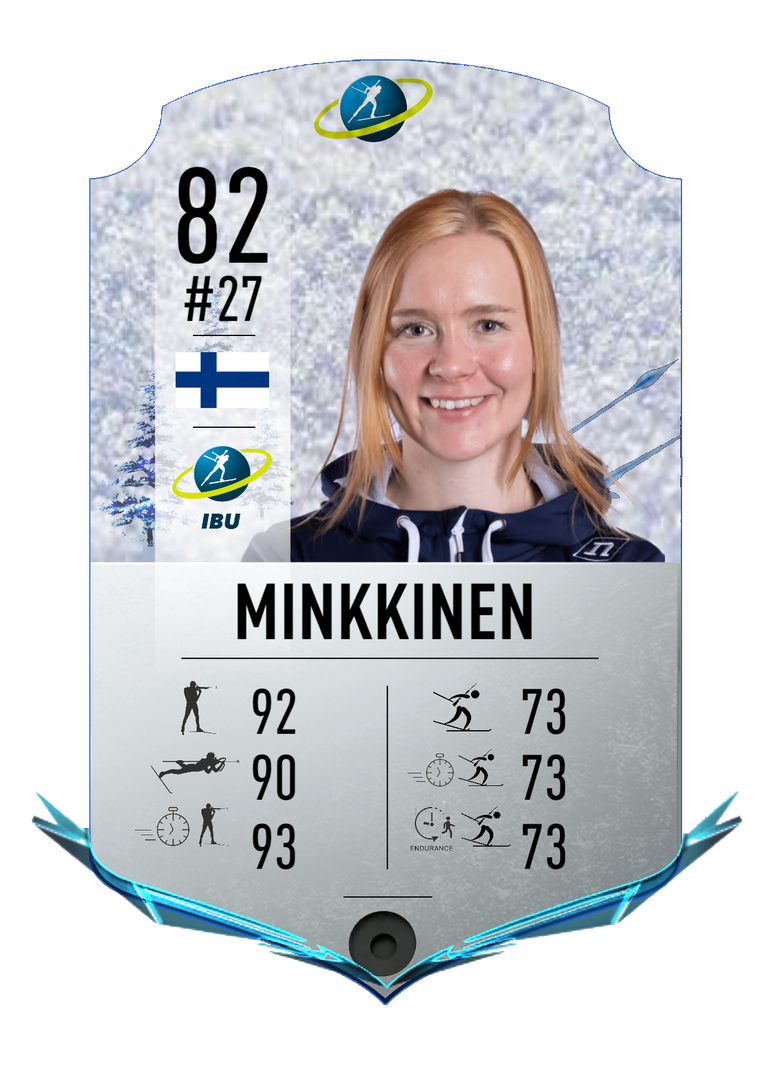 Suvi Minkkinen - Final normal card 2022-2023 - Biathlon Cards