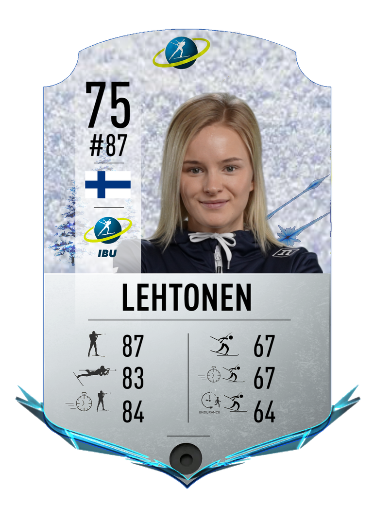 Venla Lehtonen - Final normal card 2022-2023 - Biathlon Cards