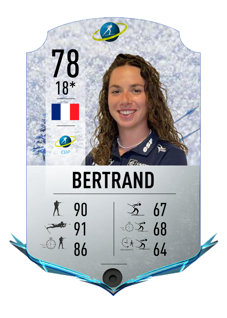 Fanny Bertrand - Final normal card 2022-2023 - Biathlon Cards