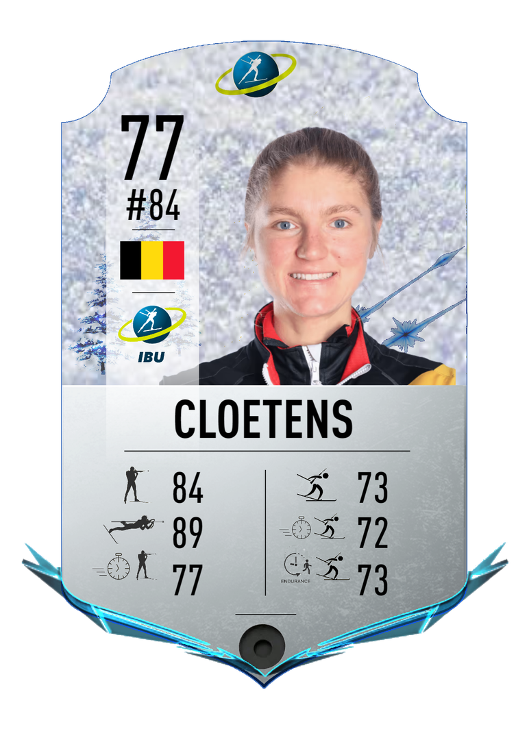 Maya Cloetens - Final normal card 2022-2023 - Biathlon Cards