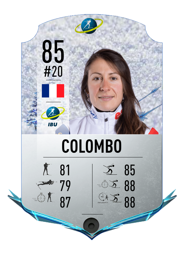 Caroline Colombo - Final normal card 2022-2023 - Biathlon Cards