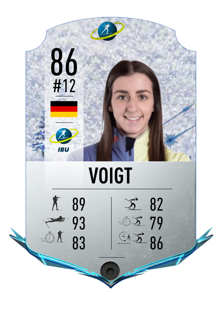 Vanessa Voigt - Final normal card 2022-2023 - Biathlon Cards