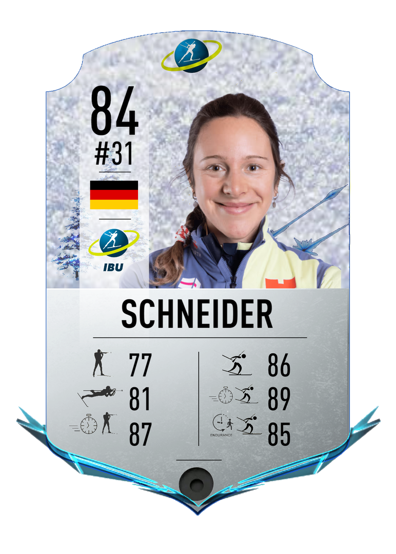 Sophia Schneider - Final normal card 2022-2023 - Biathlon Cards