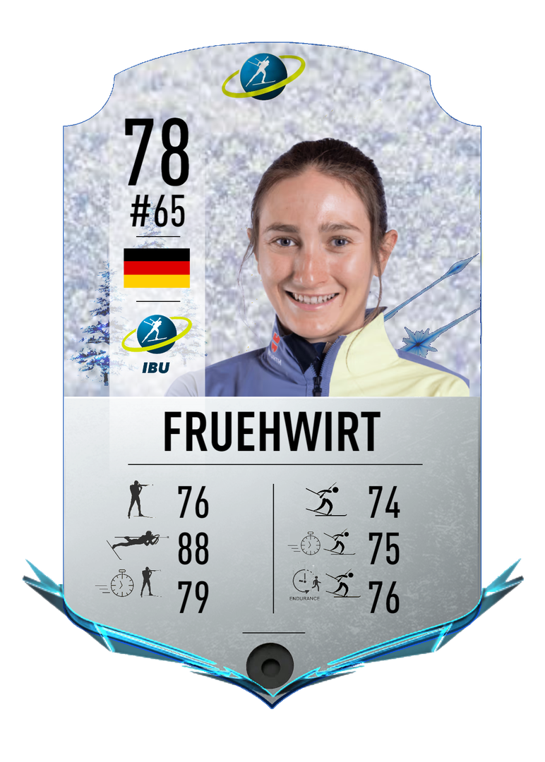 Julianne Fruehwirt - Final normal card 2022-2023 - Biathlon Cards