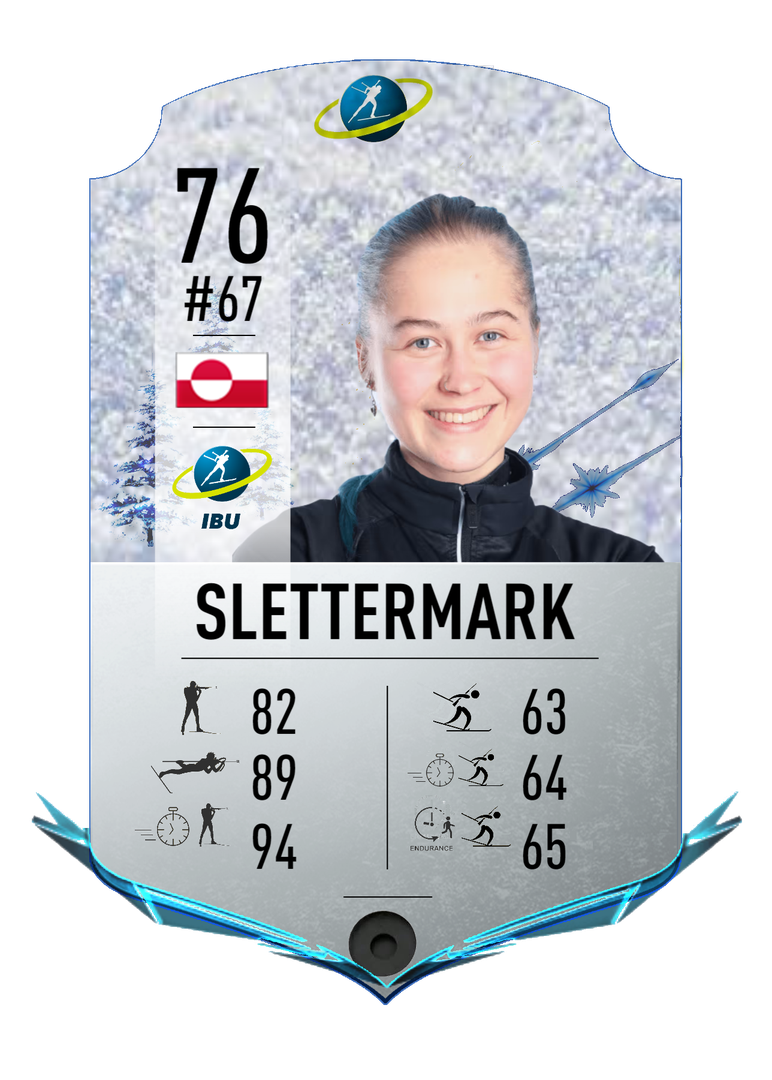 Ukaleq Astri Slettermark - Final normal card 2022-2023 - Biathlon Cards