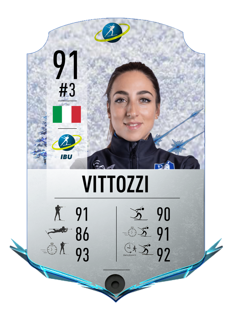 Lisa Vittozzi - Final normal card 2022-2023 - Biathlon Cards