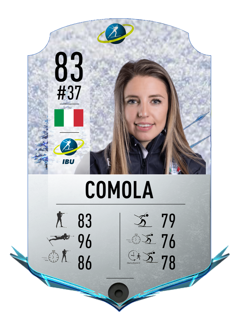 Samuela Comola - Final normal card 2022-2023 - Biathlon Cards