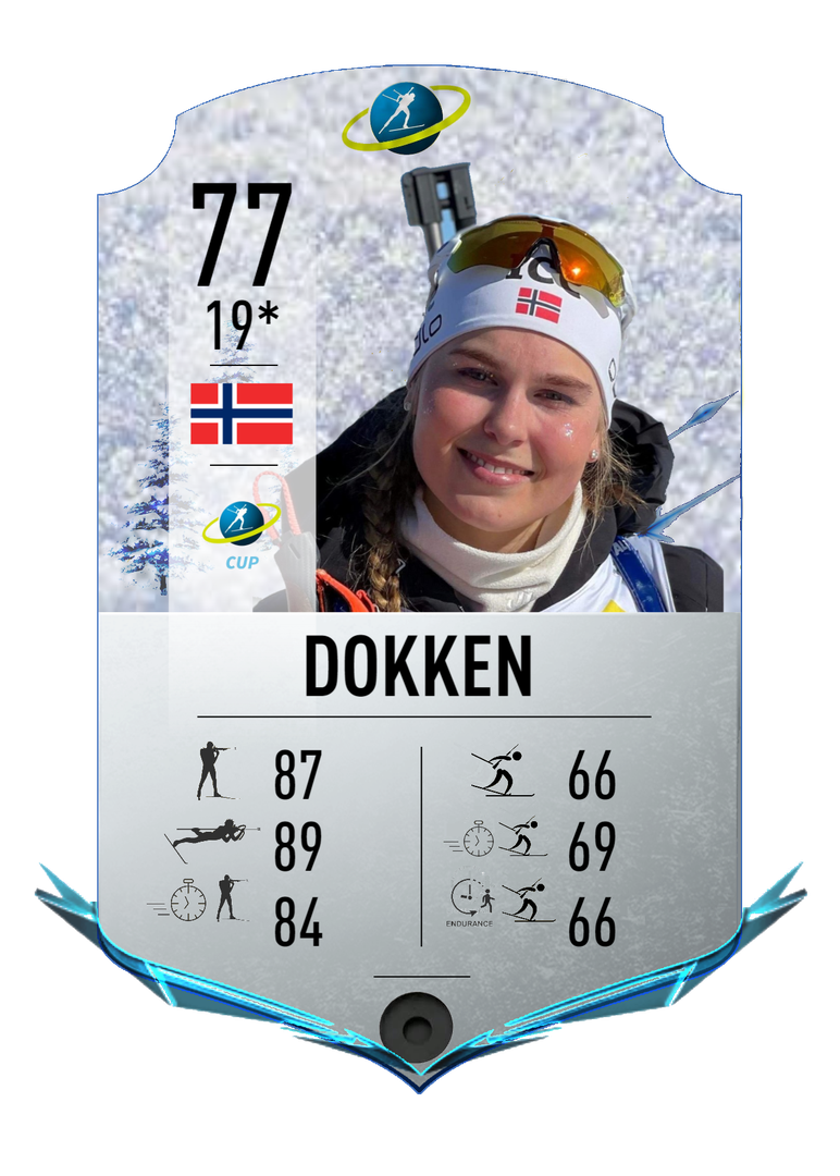 Frida Dokken - Final normal card 2022-2023 - Biathlon Cards