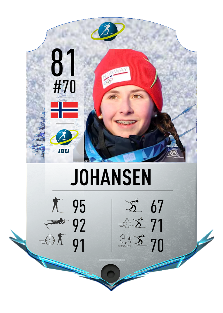 Marthe Johansen - Final normal card 2022-2023 - Biathlon Cards