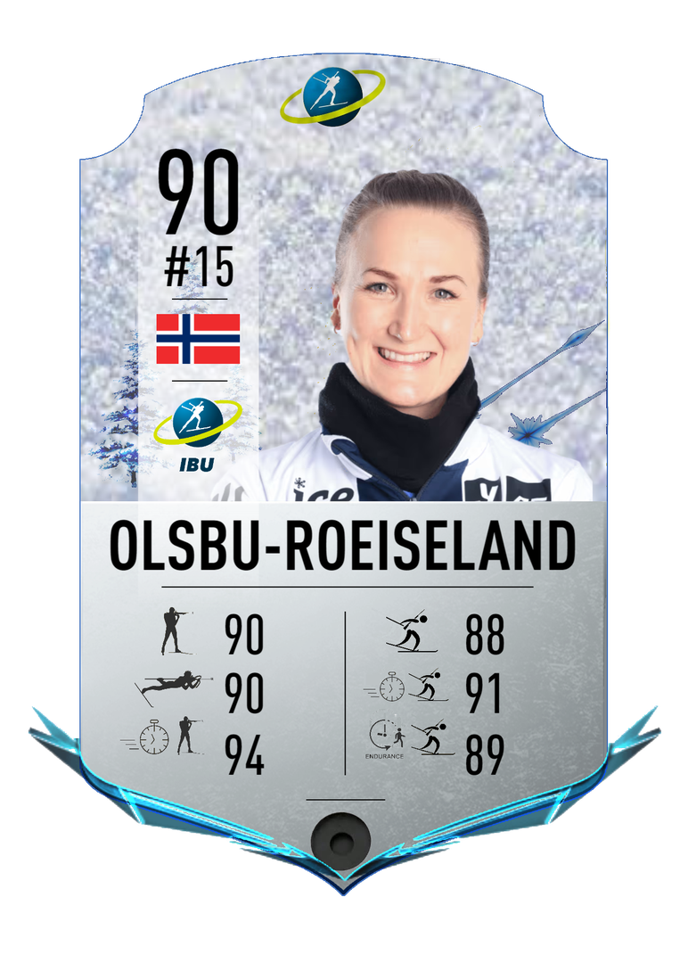 Marte Olsbu Roeiseland - Final normal card 2022-2023 - Biathlon Cards