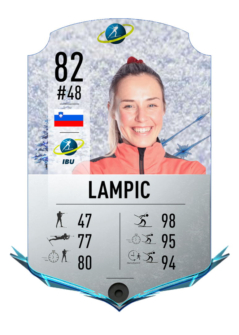 Anamarija Lampic - Final normal card 2022-2023 - Biathlon Cards