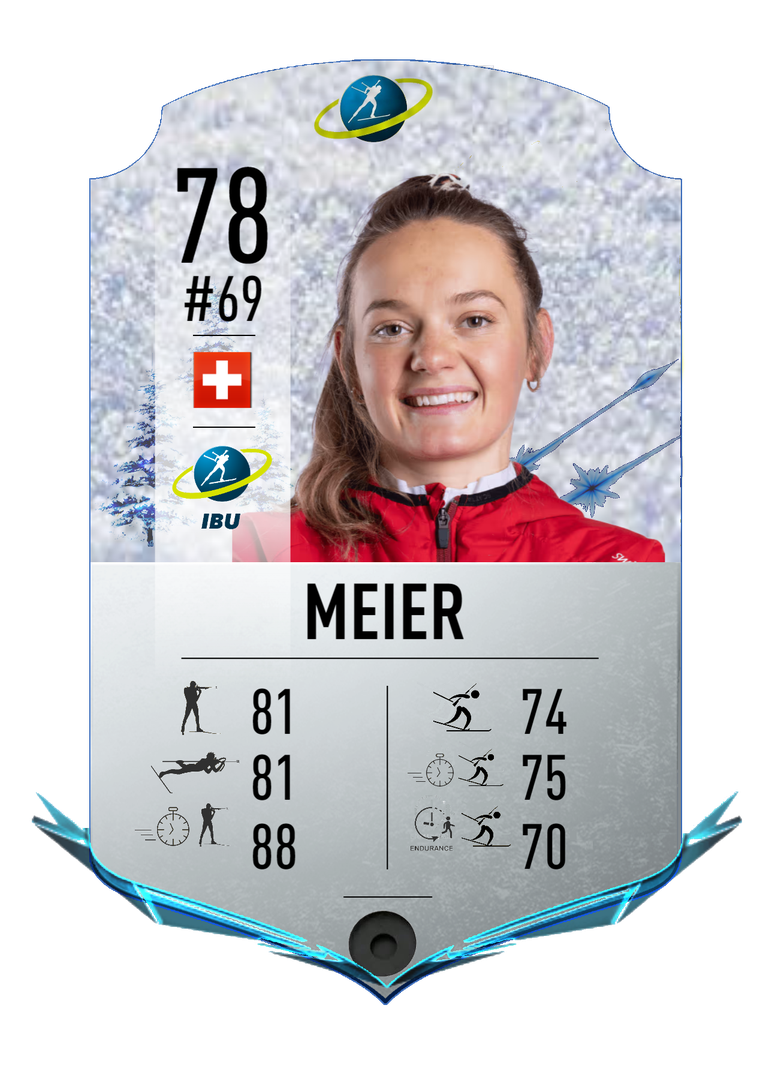 Lea Meier - Final normal card 2022-2023 - Biathlon Cards