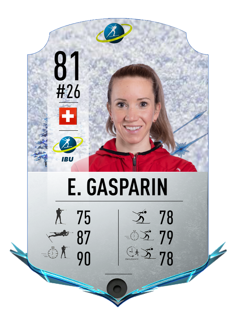 Elisa Gasparin - Final normal card 2022-2023 - Biathlon Cards